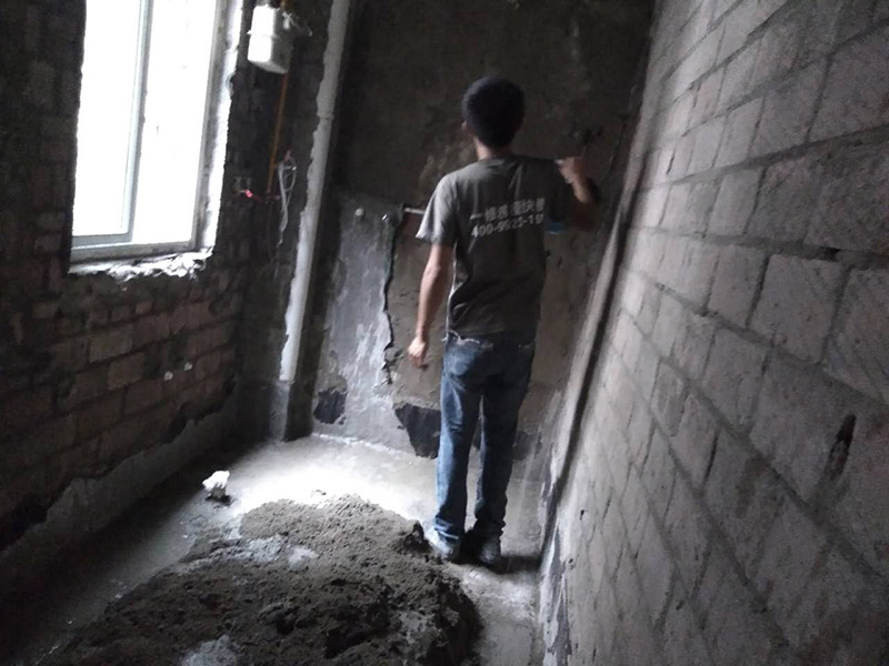 廚衛(wèi)地面找平，墻面抹灰