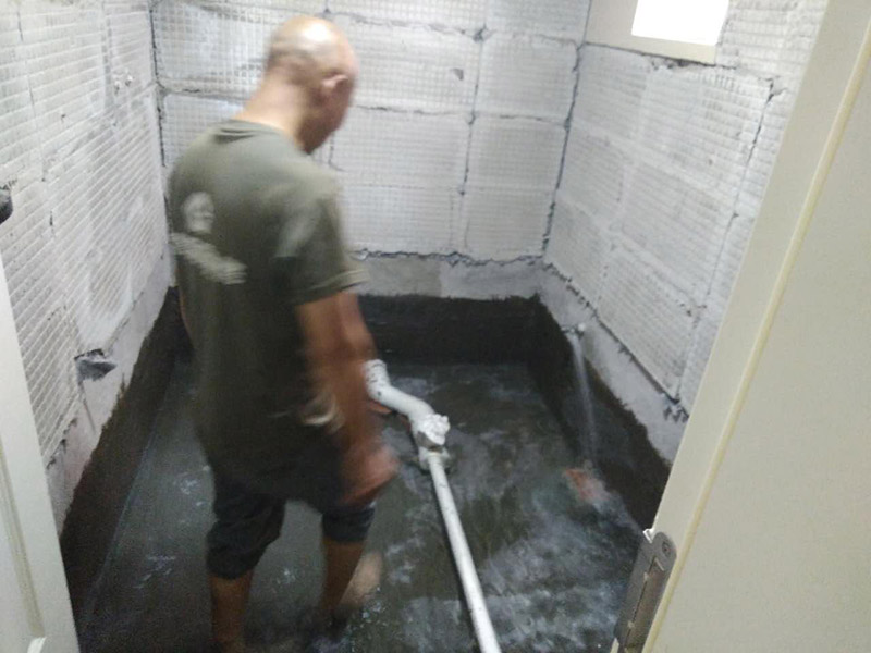 廁所瓷磚拆除，閉水試驗方案