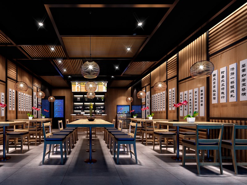 餐館裝修圖片,餐館現(xiàn)代裝修設(shè)計圖,餐館裝修效果圖大全