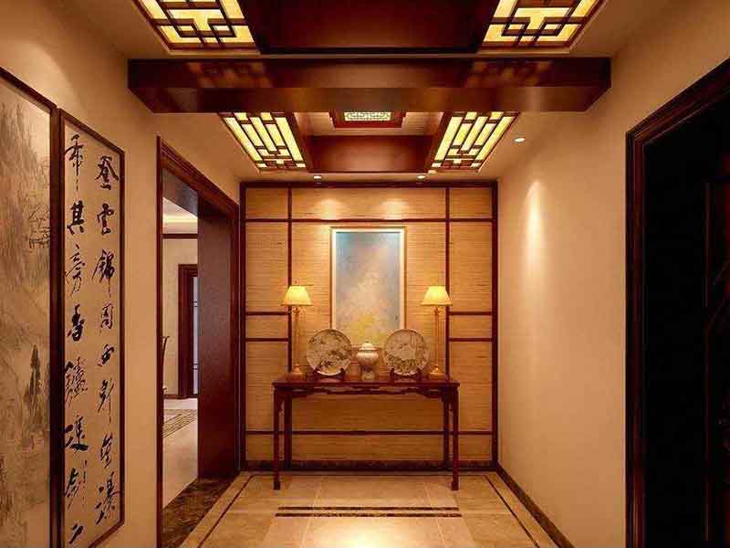 新中式酒店裝修重點(diǎn)在天花板和門窗，你