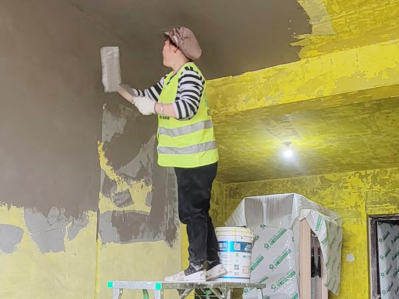 太原屋頂石膏板翻新，重新粉刷乳膠漆可