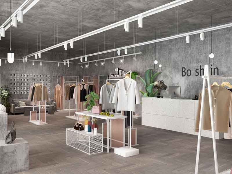 廣州從化區(qū)經典服裝店裝修設計圖