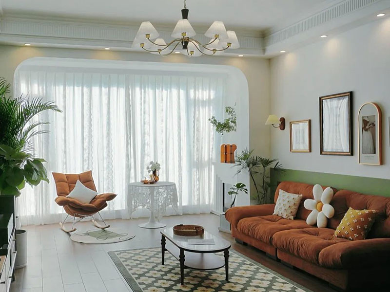 重慶市渝北區(qū)現(xiàn)代簡約風(fēng)格裝修設(shè)計-客廳設(shè)計